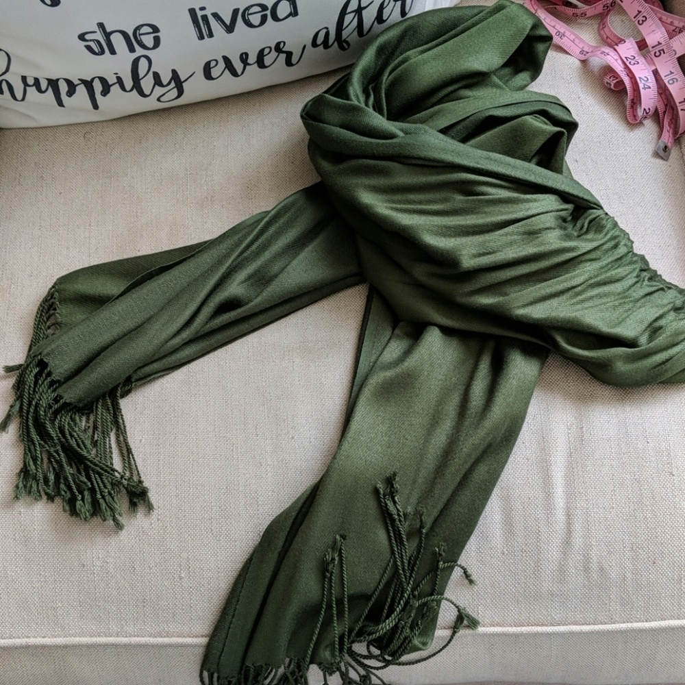Soft green scarf